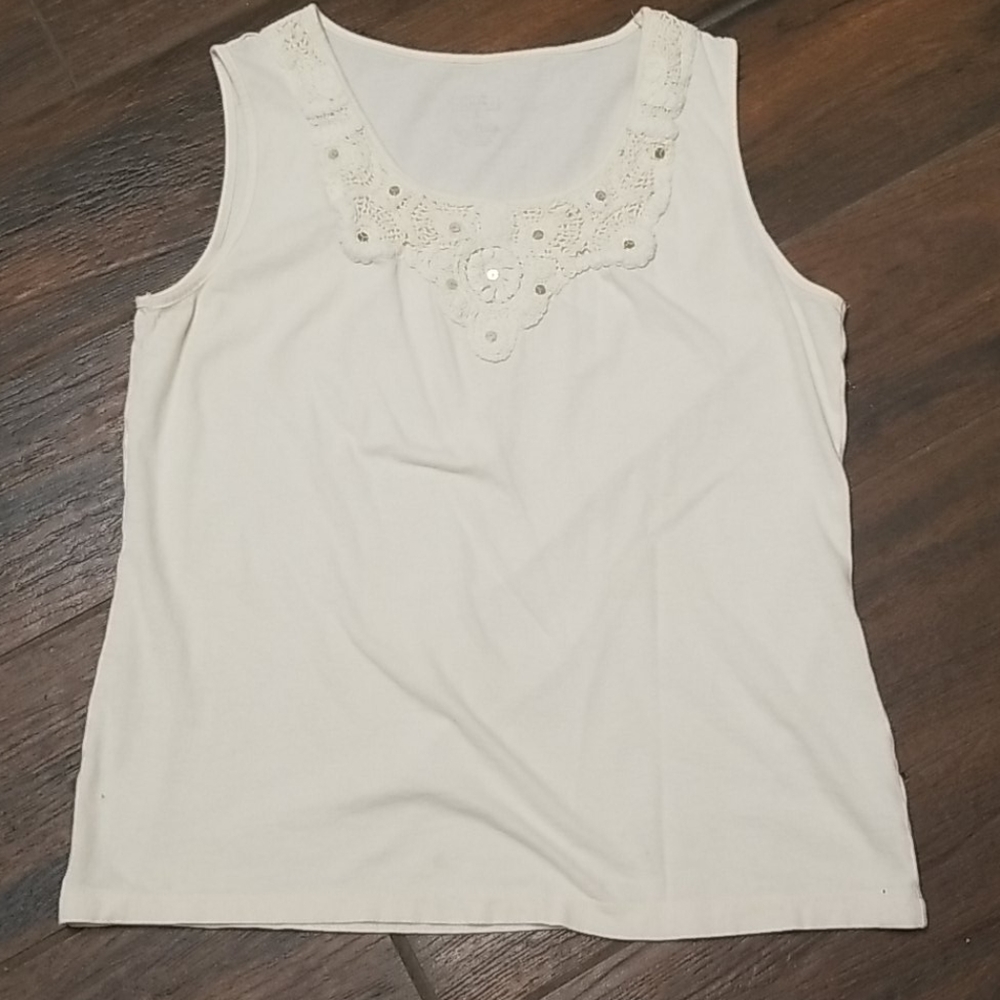 Cream tank top